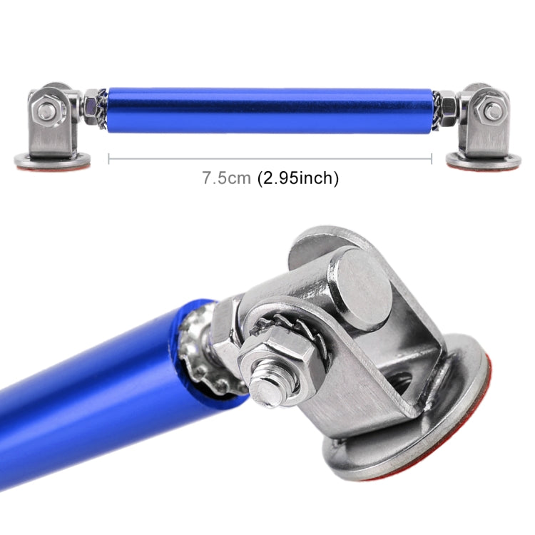 2 PCS Car Modification Adhesive Surrounded Rod Lever Front and Rear Bars Fixed Front Lip Back Shovel, Length: 7.5cm(Blue) - In Car by buy2fix | Online Shopping UK | buy2fix