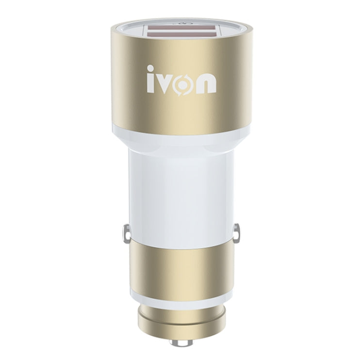 IVON CC33 36W 6A Dual QC 3.0 USB Full Metal Car Charger - In Car by IVON | Online Shopping UK | buy2fix