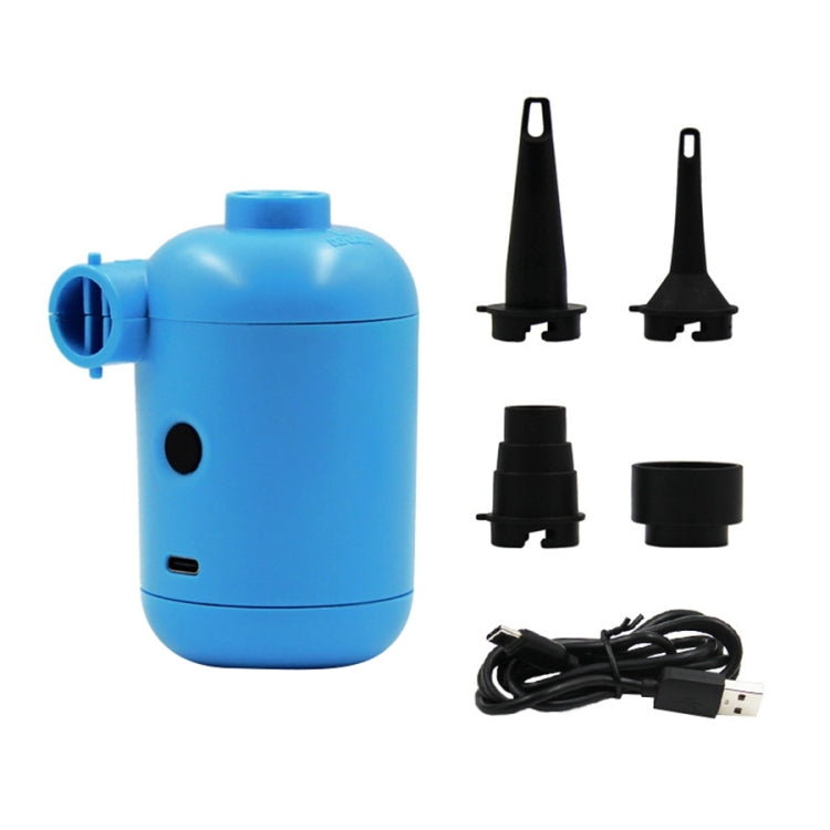 HT-426 USB Electric Air Pump for Rubber Boat Inflatable Bed (Blue) - In Car by buy2fix | Online Shopping UK | buy2fix