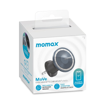 MOMAX MoVe Universal Transparent Magnetic Air Outlet Car Holder (Black) - In Car by MOMAX | Online Shopping UK | buy2fix