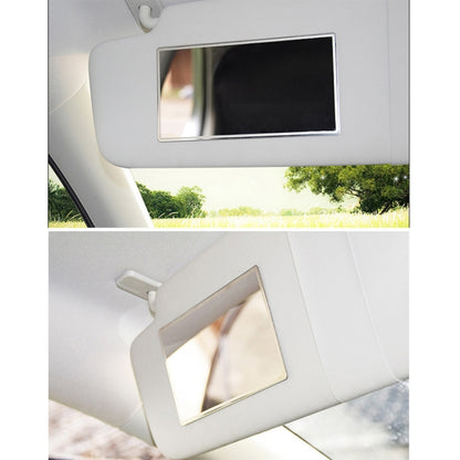 Portable Car Sunshade Makeup Mirror Stainless Steel Vanity Mirror, Size: 110 x 65mm - In Car by buy2fix | Online Shopping UK | buy2fix