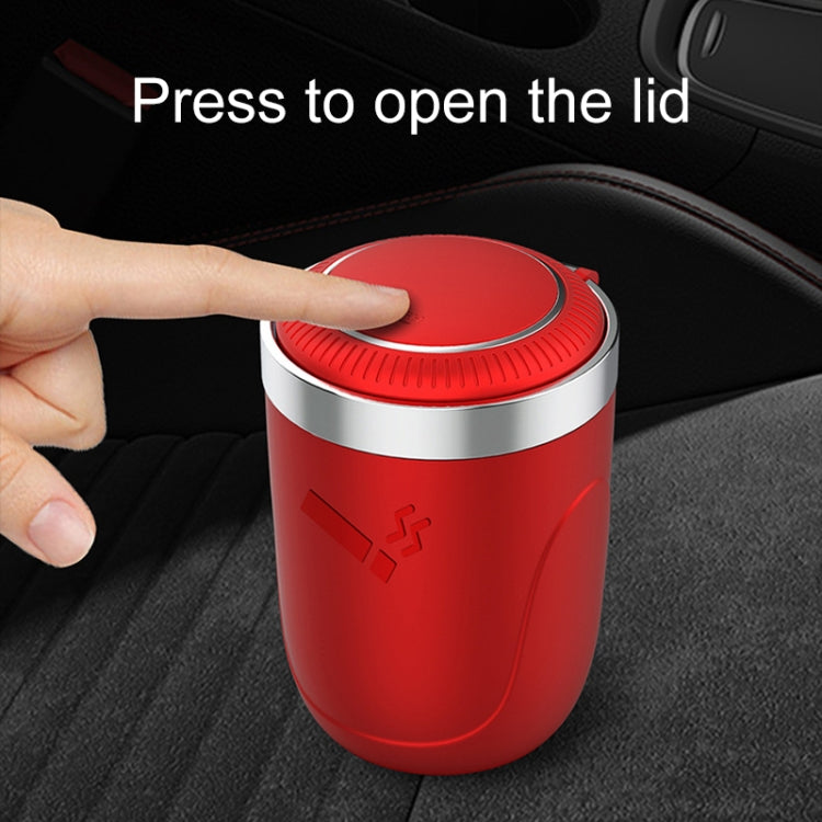 Portable Car Stainless Steel Liner Cigarette Ashtray with Light(Red) -  by buy2fix | Online Shopping UK | buy2fix