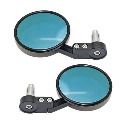 SF-158 Motorcycle Round Blue Glass Adjustable Rearview Mirror Handle Reflective Mirror - In Car by buy2fix | Online Shopping UK | buy2fix