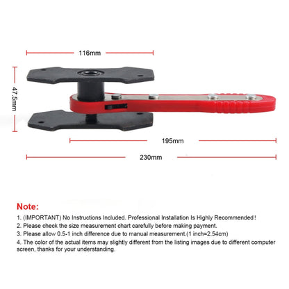 Car Ratchet Brake Piston Spreader Caliper Pad (Red) - In Car by buy2fix | Online Shopping UK | buy2fix