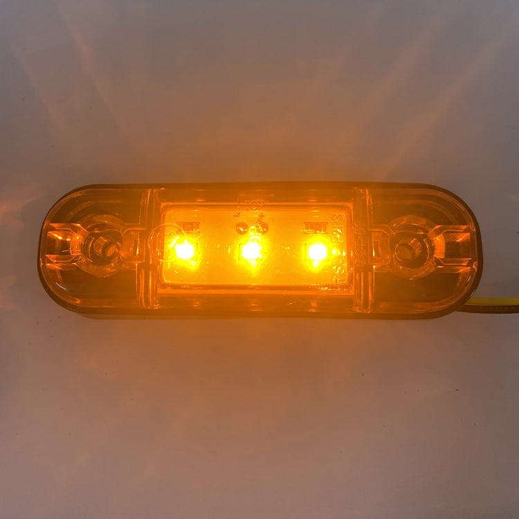 5 PCS MK-327 Car / Truck 3LEDs Side Marker Indicator Light Tail Light (Yellow Light) - In Car by buy2fix | Online Shopping UK | buy2fix