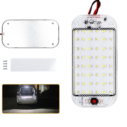 2 PCS ZS-3350 DC12-85V High Bright 48LEDs Lamp Beads Car Dome Light Cabin Light Bar - In Car by buy2fix | Online Shopping UK | buy2fix