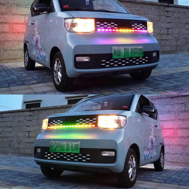 Z06-60CM 60cm DC12V-24V Car Front Grille LED RGB Daytime Running Lights Strip Colorful Lamp - In Car by buy2fix | Online Shopping UK | buy2fix