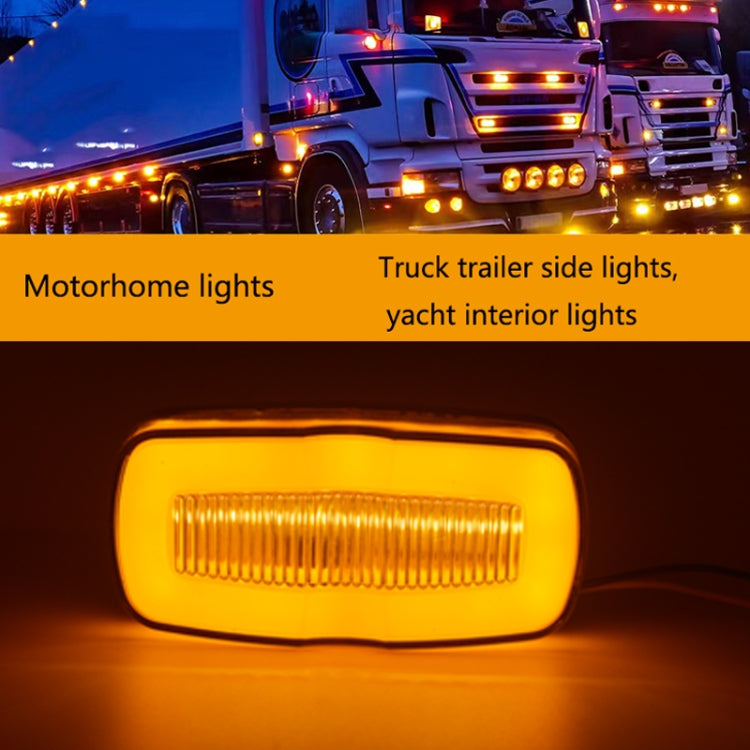 2 PCS MK-190 Truck LED Side Marker Light (Yellow Light) - In Car by buy2fix | Online Shopping UK | buy2fix