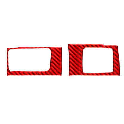 2 PCS Set for Honda CRV 2007-2011 Carbon Fiber Car Central Control Card Box Panel Decorative Sticker, Left Drive (Red) - In Car by buy2fix | Online Shopping UK | buy2fix