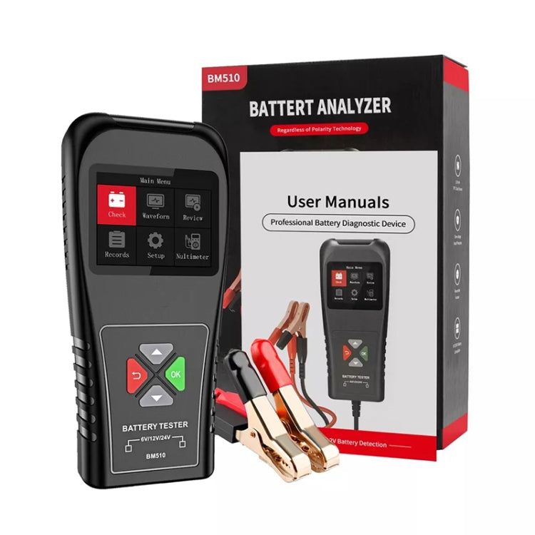 BM510 Car 6V / 12V / 24V Battery Tester Analyzer - In Car by buy2fix | Online Shopping UK | buy2fix