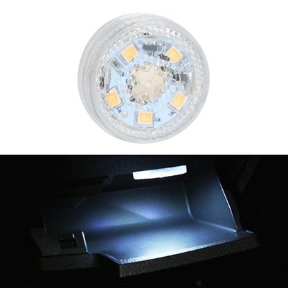 Car LED Interior Touch Light with A Button Battery (White Light) - In Car by buy2fix | Online Shopping UK | buy2fix