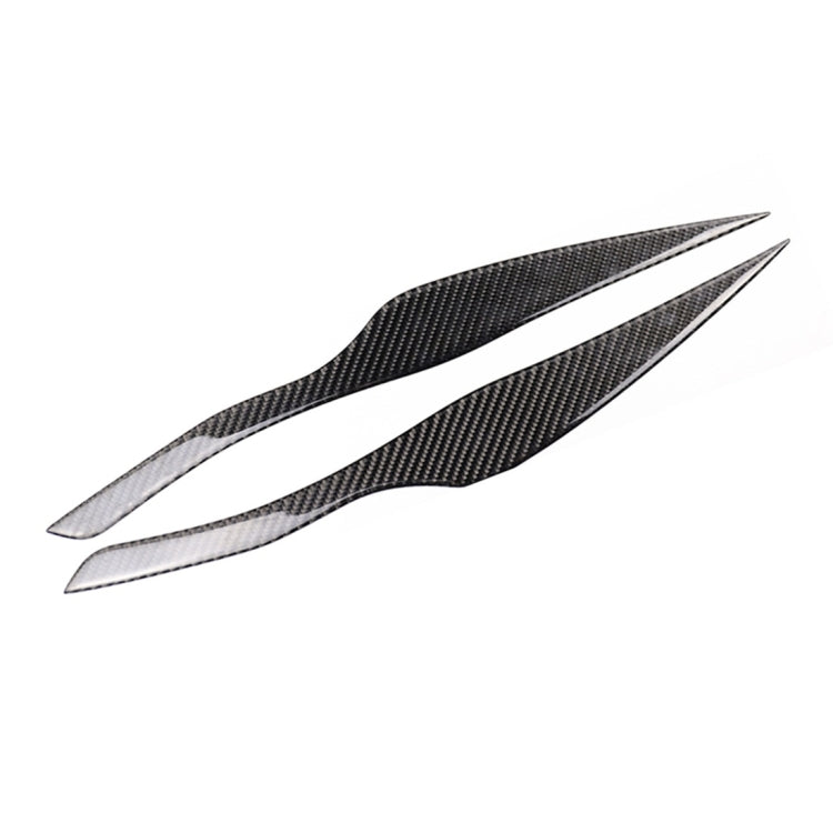 1 Pairs Carbon Fiber Car Lamp Eyebrow Decorative Sticker for BMW E90 / 318i / 320i / 325i 2005-2008, Drop Glue Version -  by buy2fix | Online Shopping UK | buy2fix