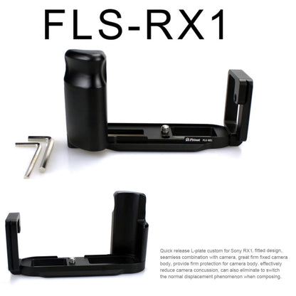 FITTEST FLS-RX1 Vertical Shoot Quick Release L Plate Bracket Base Holder for Sony RX1 (Black) - Camera Accessories by FITTEST | Online Shopping UK | buy2fix