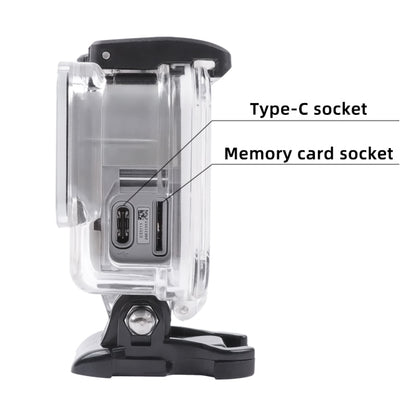 For GoPro HERO7 White /Silver Skeleton Housing Side Hollow Protective Case with Buckle Basic Mount & Screw(Transparent) - DJI & GoPro Accessories by buy2fix | Online Shopping UK | buy2fix