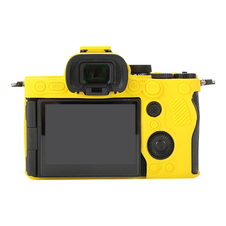 For Sony ILCE-7RM5 / Alpha 7R V Soft Silicone Protective Case (Yellow) - Protective Case by buy2fix | Online Shopping UK | buy2fix