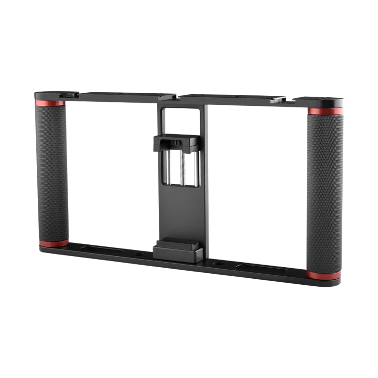 YELANGU PC05 YLG0909B Vlogging Live Broadcast Smartphone Metal Cage Video Rig Filmmaking Recording Handle Stabilizer Bracket for iPhone, Galaxy, Huawei, Xiaomi, HTC, LG, Google, and Other Smartphones(Black) - Consumer Electronics by YELANGU | Online Shopping UK | buy2fix