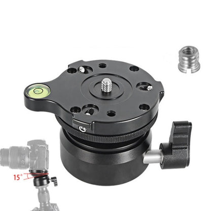 BEXIN DY-60N 3/8 inch Thread Dome Professional Tripod Leveling 360 Degree Panorama Head Base with Bubble Level & 3/8 inch Screw Adapter - Camera Accessories by BEXIN | Online Shopping UK | buy2fix