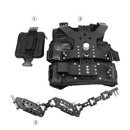 YELANGU B200-C1 Dual Shock-absorbing Arm Stabilizer Vest Camera Support System for DSLR & DV Digital Video Cameras (Black) - Camera Accessories by YELANGU | Online Shopping UK | buy2fix