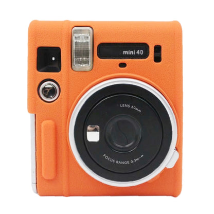 Soft Silicone Protective Case for Fujifilm Instax mini 40 (Orange) - Camera Accessories by buy2fix | Online Shopping UK | buy2fix