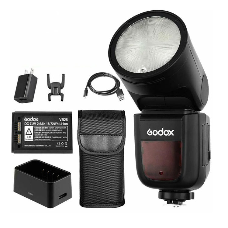 Godox V1N Round Head TTL Flash Speedlite for Nikon (Black) - Camera Accessories by Godox | Online Shopping UK | buy2fix