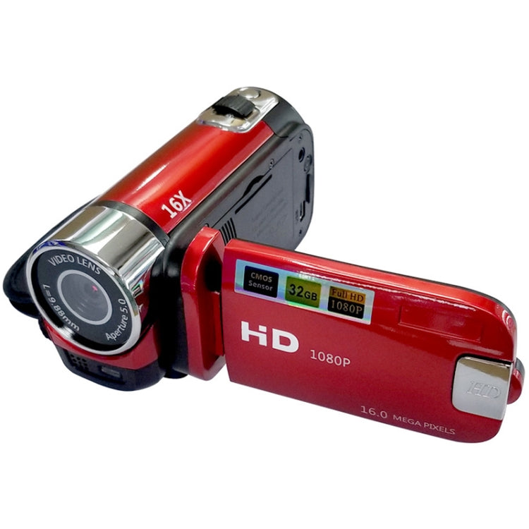 16X Digital Zoom HD 16 Million Pixel Home Travel DV Camera, AU Plug (Red) - Consumer Electronics by buy2fix | Online Shopping UK | buy2fix