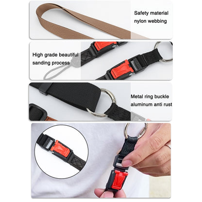 XJ03 Camera Shoulder Hanging Neck Strap(Khaki) - Camera Accessories by buy2fix | Online Shopping UK | buy2fix