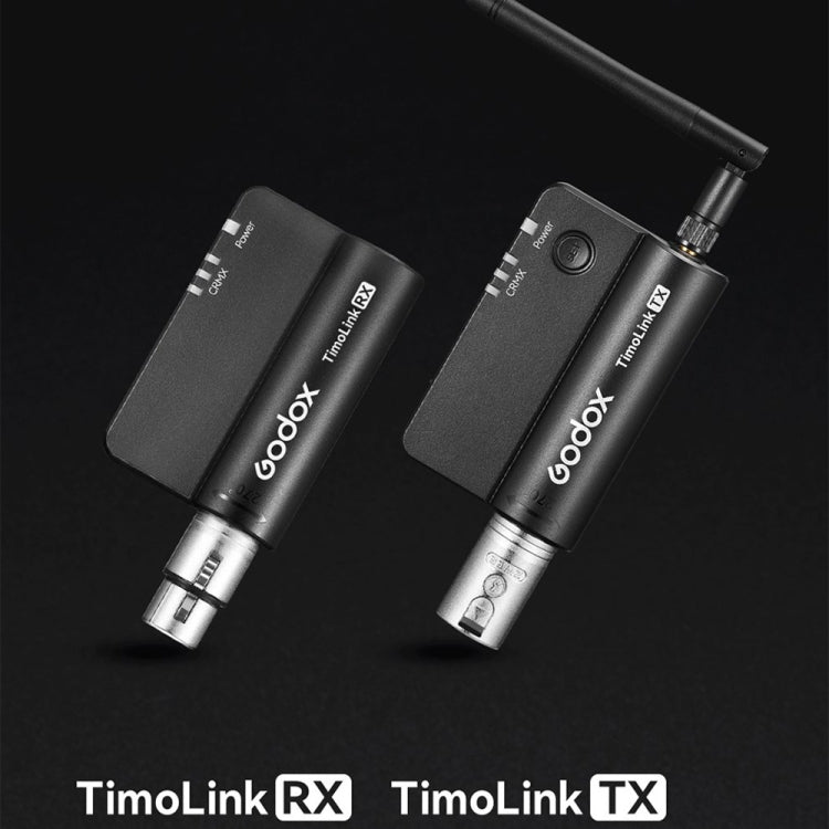 Godox TimoLink TX & RX Wireless DMX Transmitter & Receiver (Black) -  by Godox | Online Shopping UK | buy2fix