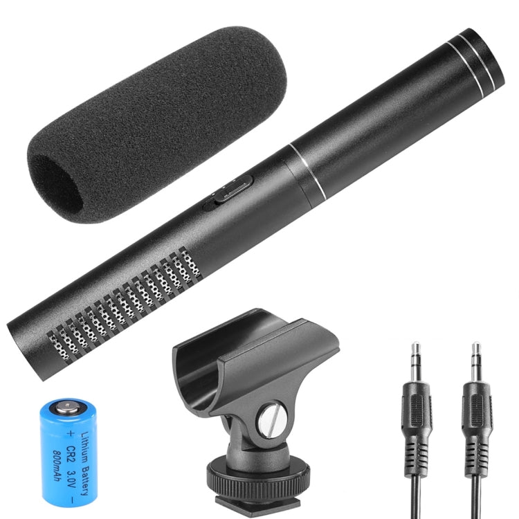 YELANGU YLG1401A Double Back Pole Professional Condenser Shotgun Microphone for DSLR & DV Camcorder(Black) - Consumer Electronics by YELANGU | Online Shopping UK | buy2fix