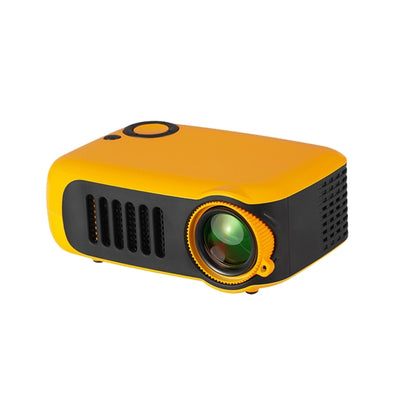 A2000 Portable Projector 800 Lumen LCD Home Theater Video Projector, Support 1080P, UK Plug (Yellow) - Consumer Electronics by buy2fix | Online Shopping UK | buy2fix