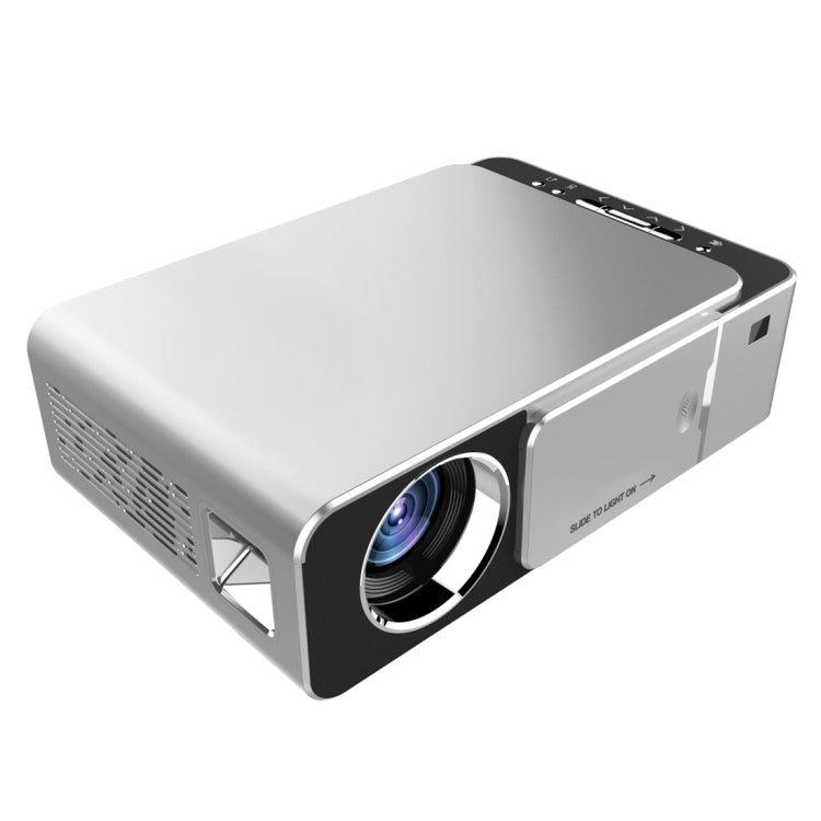 T6 2000ANSI Lumens Mini Theater Projector, Android 7.1 RK3128 Quad Core, 1GB+8GB, UK Plug(Silver) - Consumer Electronics by buy2fix | Online Shopping UK | buy2fix