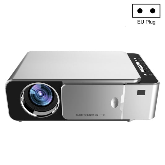 T6 3500ANSI Lumens 1080P LCD Mini Theater Projector, Standard Version, EU Plug (Silver) - Consumer Electronics by buy2fix | Online Shopping UK | buy2fix
