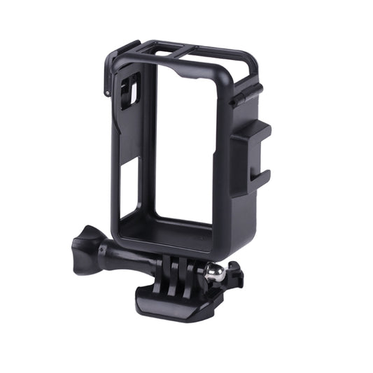 For DJI Osmo Action 3 Vertical Plastic Protective Frame Cage with Cold Shoes (Black) - DJI & GoPro Accessories by buy2fix | Online Shopping UK | buy2fix