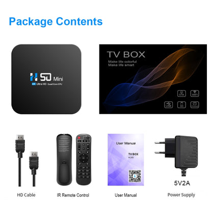 H50 Mini 4K Smart Network TV Box, Android 10.0, RK3318 Quad Core, 2GB+16GB, AU Plug - Consumer Electronics by buy2fix | Online Shopping UK | buy2fix
