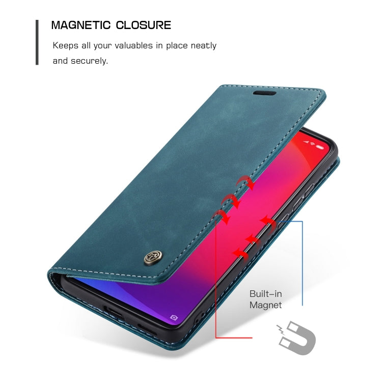 CaseMe-013 Multi-functional Retro Frosted Horizontal Flip Leather Case with Card Slot & Holder & Wallet For Xiaomi Mi 9T Pro / Redmi K20 Pro / Xiaomi Mi 9T / Redmi K20(Blue) - Xiaomi Accessories by CaseMe | Online Shopping UK | buy2fix