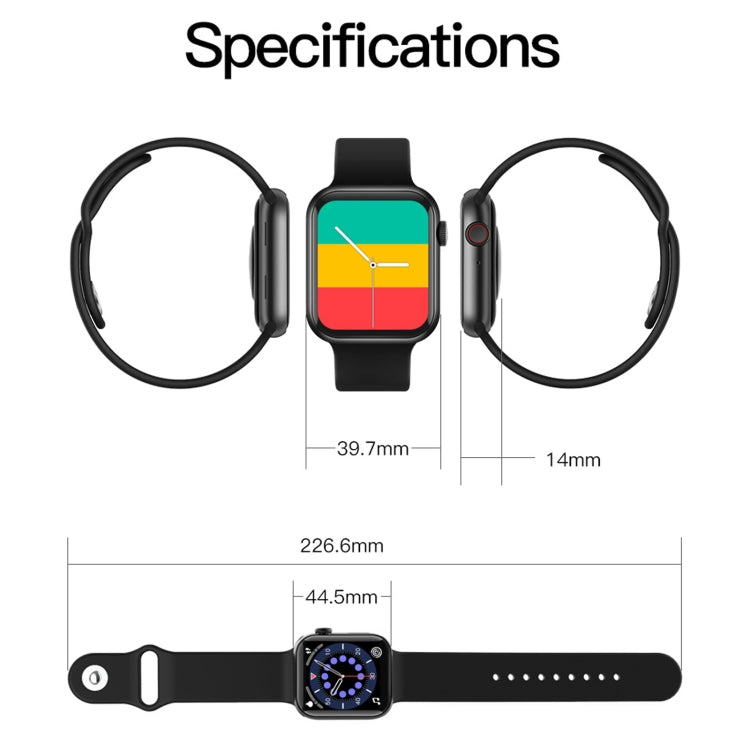 T500+ 1.75 inch IPS Screen IP67 Waterproof Smart Watch, Support Sleep Monitor / Heart Rate Monitor / Bluetooth Call, Style:Sport Button Strap(Red) - Smart Wear by buy2fix | Online Shopping UK | buy2fix