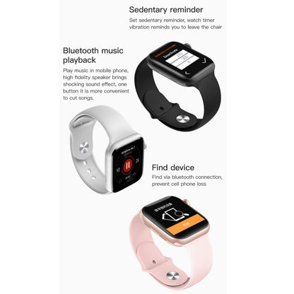 T500+ 1.75 inch IPS Screen IP67 Waterproof Smart Watch, Support Sleep Monitor / Heart Rate Monitor / Bluetooth Call, Style:Solo Loop Strap(Pink) - Smart Wear by buy2fix | Online Shopping UK | buy2fix