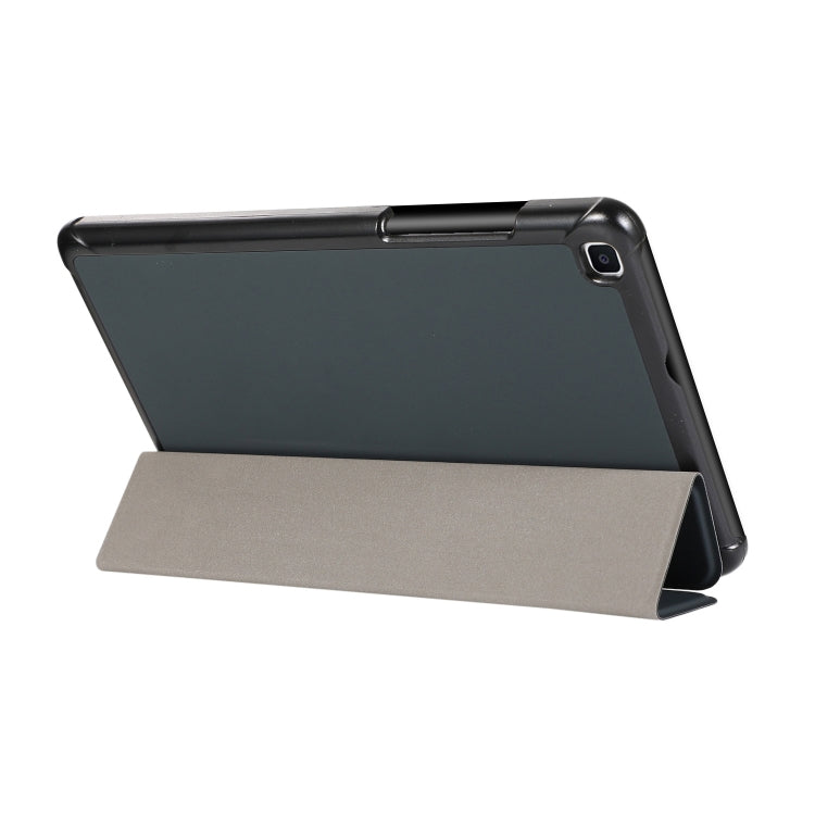 3-folding Skin Texture Horizontal Flip TPU + PU Leather Case with Holder For Samsung Galaxy Tab A 8.0 (2019) T290 / T295(Black) - Samsung Accessories by buy2fix | Online Shopping UK | buy2fix