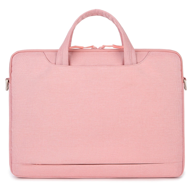 For 13.3-14 inch Laptop Multi-function Laptop Single Shoulder Bag Handbag(Pink) - Computer & Networking by buy2fix | Online Shopping UK | buy2fix