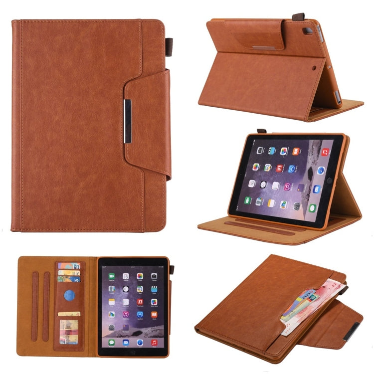 For iPad 10.2 2021 / 2020 / 2019 Business Style Horizontal Flip Leather Case with Holder & Card Slot & Photo Frame & Wallet(Brown) - Apple Accessories by buy2fix | Online Shopping UK | buy2fix