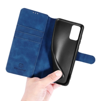 For samsung Galaxy A52 5G / 4G DG.MING Retro Oil Side Horizontal Flip Leather Case with Holder & Card Slots & Wallet(Blue) - Galaxy Phone Cases by DG.MING | Online Shopping UK | buy2fix