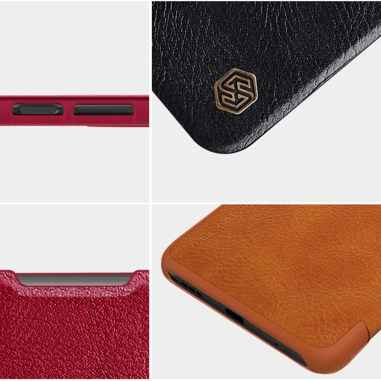 For Xiaomi Redmi Note 9 4G / 9 Power NILLKIN QIN Series Crazy Horse Texture Horizontal Flip Leather Case with Card Slot(Red) - Xiaomi Cases by NILLKIN | Online Shopping UK | buy2fix