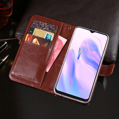 For Blackview A70 idewei Crazy Horse Texture Horizontal Flip Leather Case with Holder & Card Slots & Wallet(Blue) - More Brand by idewei | Online Shopping UK | buy2fix