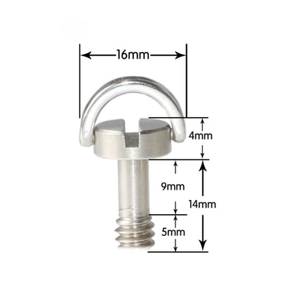 BEXIN LS095 2 PCS D Ring Screws Camera Plate Mount 1/4 inch Quick Release Screws -  by BEXIN | Online Shopping UK | buy2fix