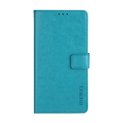 For TCL 10 SE idewei Crazy Horse Texture Horizontal Flip Leather Case with Holder & Card Slots & Wallet(Sky Blue) - More Brand by idewei | Online Shopping UK | buy2fix