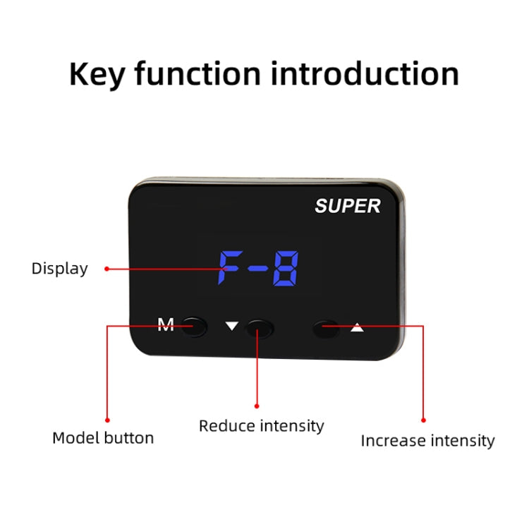 For Mitsubishi Strada 2015- Car Potent Booster Electronic Throttle Controller - In Car by buy2fix | Online Shopping UK | buy2fix