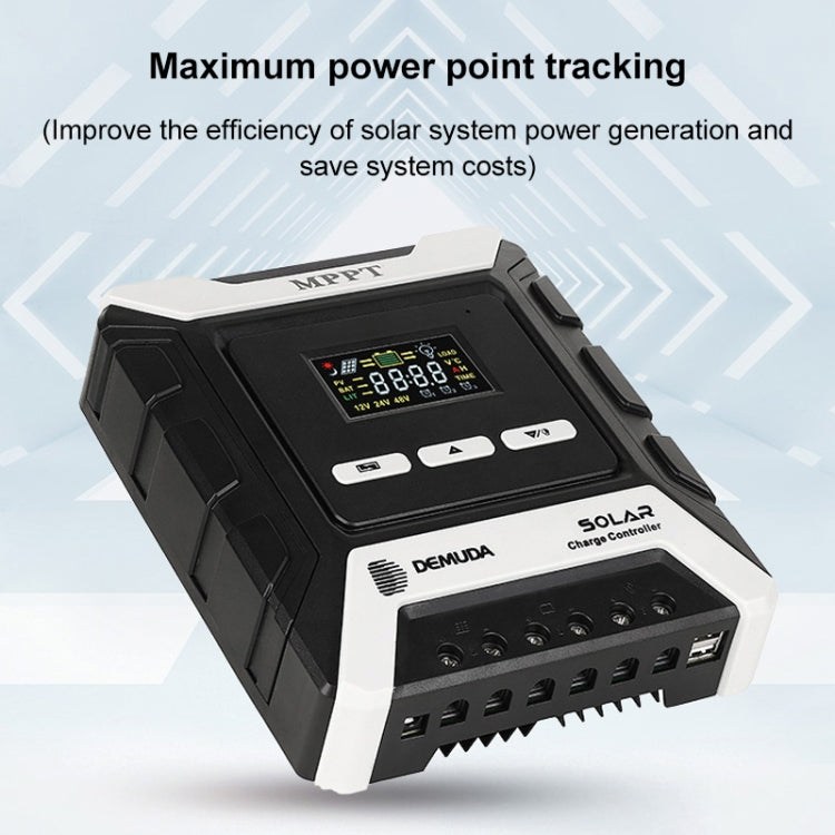 MPPT Solar Controller 12V / 24V / 48V Automatic Identification Charging Controller with Dual USB Output, Model:50A - Consumer Electronics by buy2fix | Online Shopping UK | buy2fix