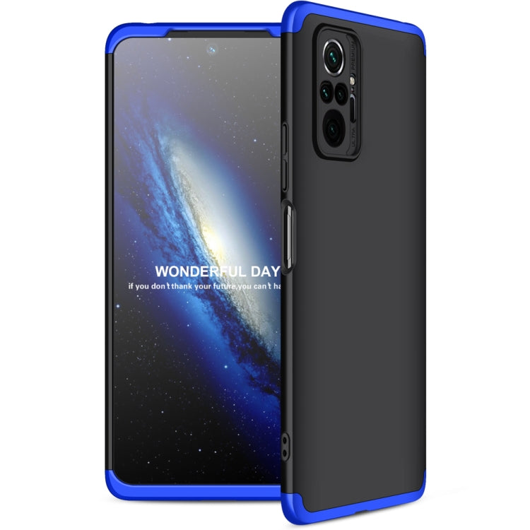 For Xiaomi Redmi Note 10 Pro / Note 10 Pro Max GKK Three Stage Splicing Full Coverage PC Protective Case(Black Blue) - Xiaomi Cases by GKK | Online Shopping UK | buy2fix