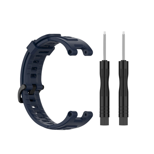For Amazfit T-Rex Pro / Amazfit T-Rex Silicone Watch Band with Dismantling Tools, One Size(Navy Blue) - Watch Bands by buy2fix | Online Shopping UK | buy2fix