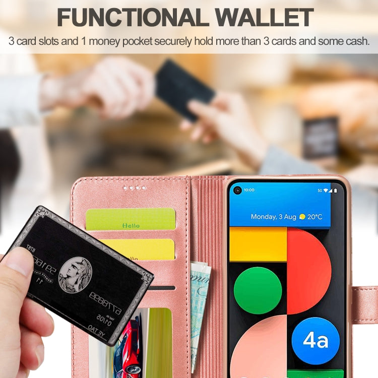 For OPPO Realme C21 / C20 LC.IMEEKE Calf Texture Horizontal Flip Leather Case, with Holder & Card Slots & Wallet(Rose Gold) - Realme Cases by LC.IMEEKE | Online Shopping UK | buy2fix