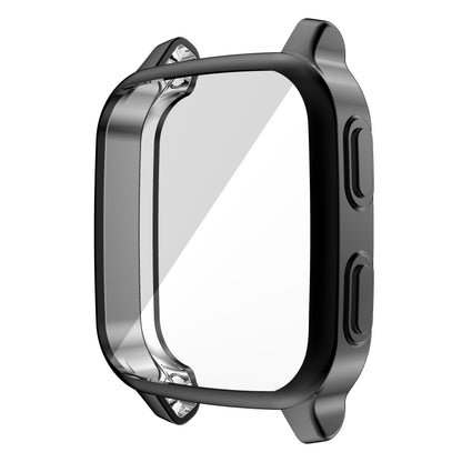 For Garmin Venu Sq Full Coverage TPU Electroplating Protective Case(Black) - Smart Wear by buy2fix | Online Shopping UK | buy2fix